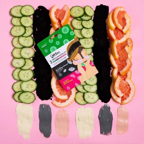 Yes To Triple Masking Kit: Cucumber, Charcoal, Grapefruit - Picture 3 of 4
